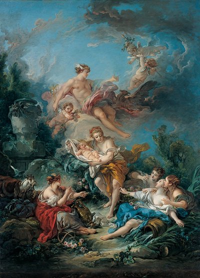 Mercurio affida il piccolo Bacco alle ninfe di Nisa da François Boucher